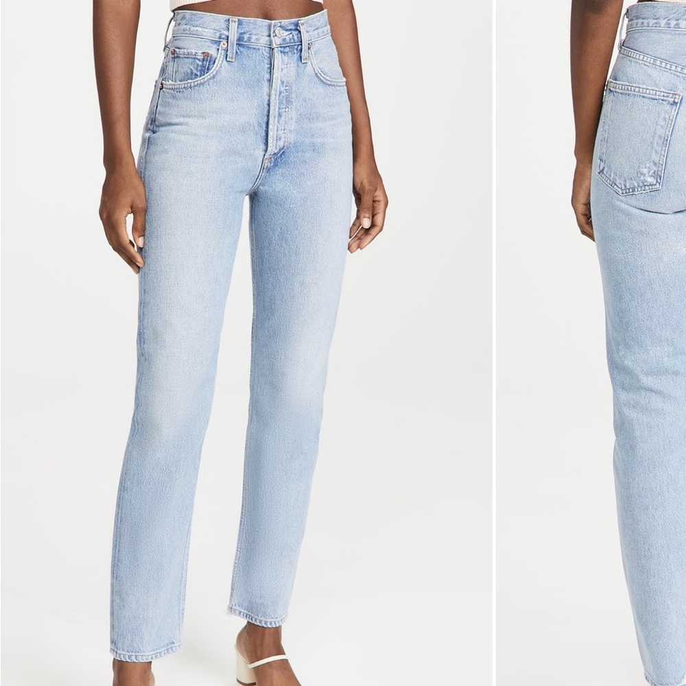 Agolde 90s Pinch Waist straight leg jeans in size 25.